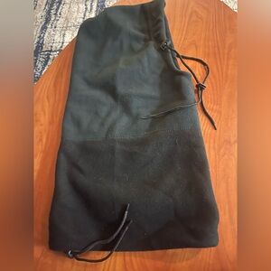 Men's Black Two-Tone Fleece Face Mask Neck Gaiter